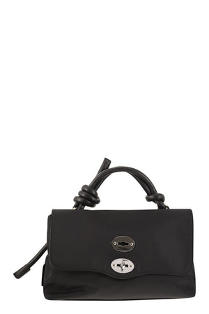 ZANELLATO Sleek Black Shoulder Handbag for Women - Versatile and Sustainable Design