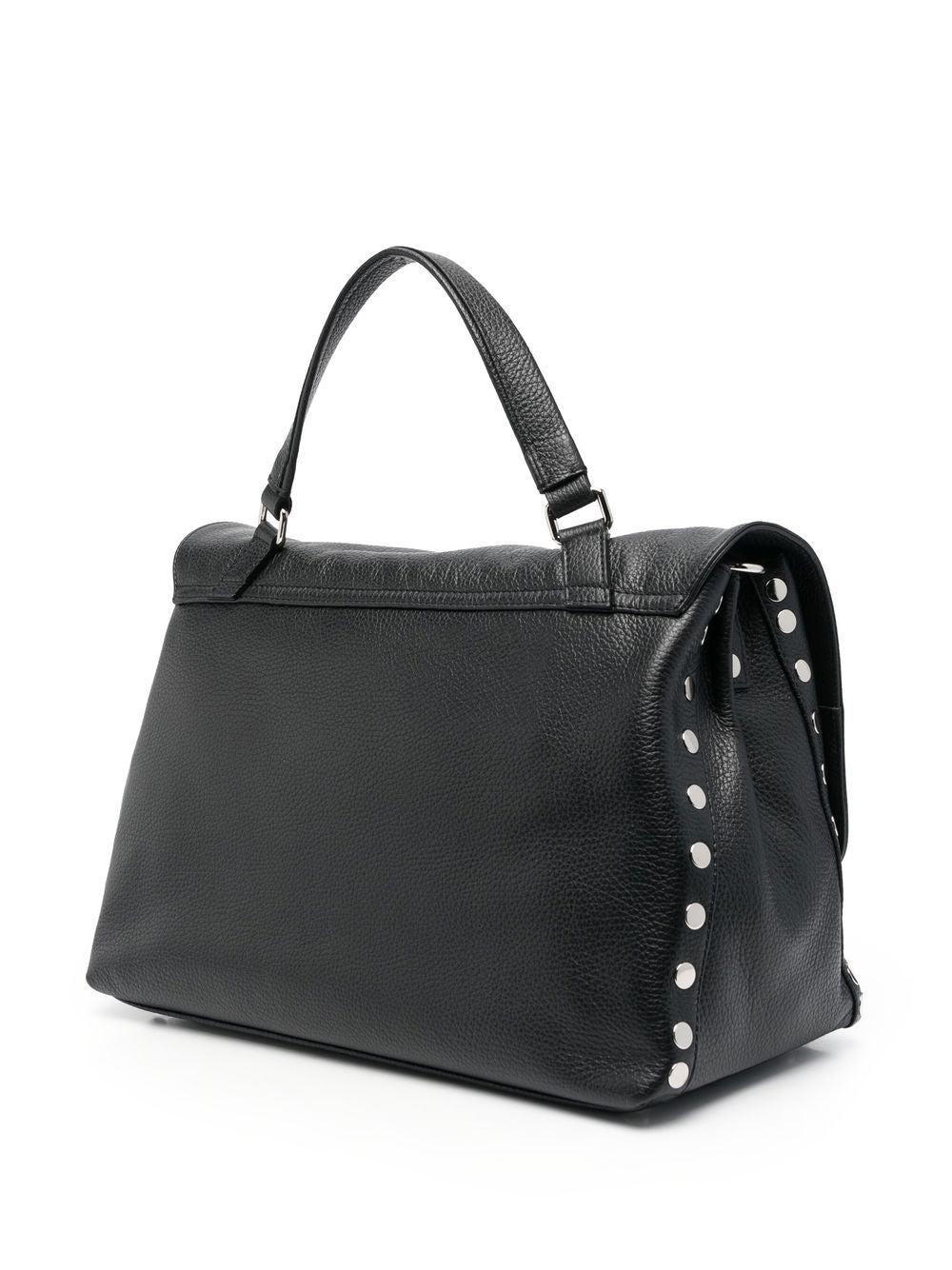 ZANELLATO Medium Leather Handbag with Twist-Lock Closure