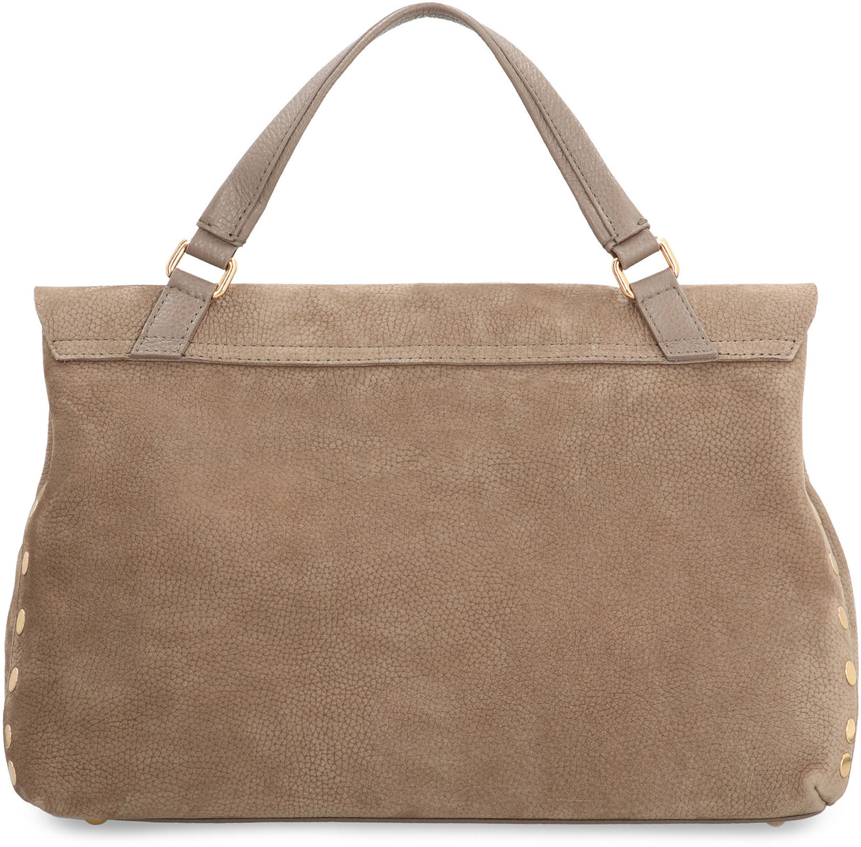 ZANELLATO Elegant Leather Tote Handbag with Gold-Tone Accents - 35x24x13 cm