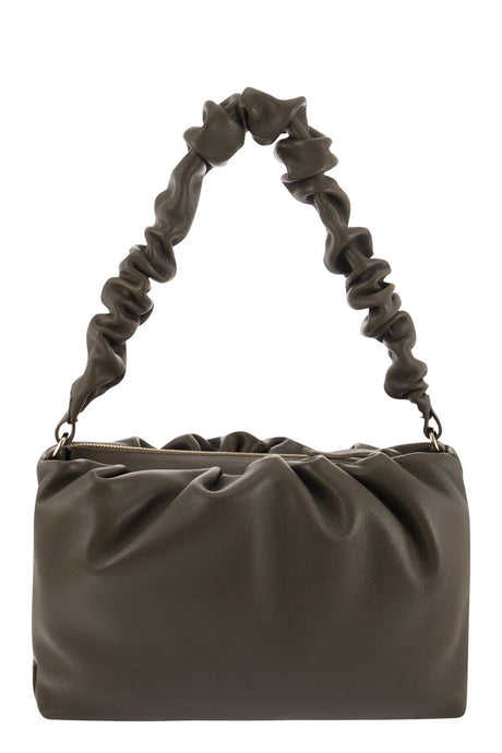 ZANELLATO Curled Handle Leather Handbag - 30x18x10.5 cm