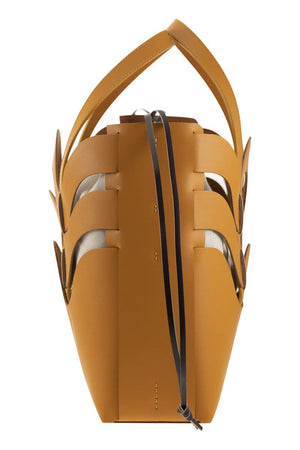 ZANELLATO Orange Shoulder Handbag with Removable Clutch - Premium Leather Design for Women (SS24)