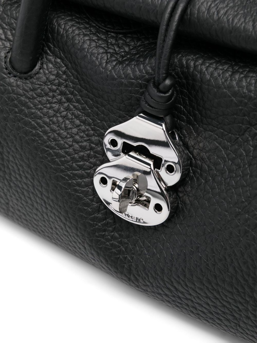 ZANELLATO Mini Pebbled Leather Handbag with Magnetic Fastening