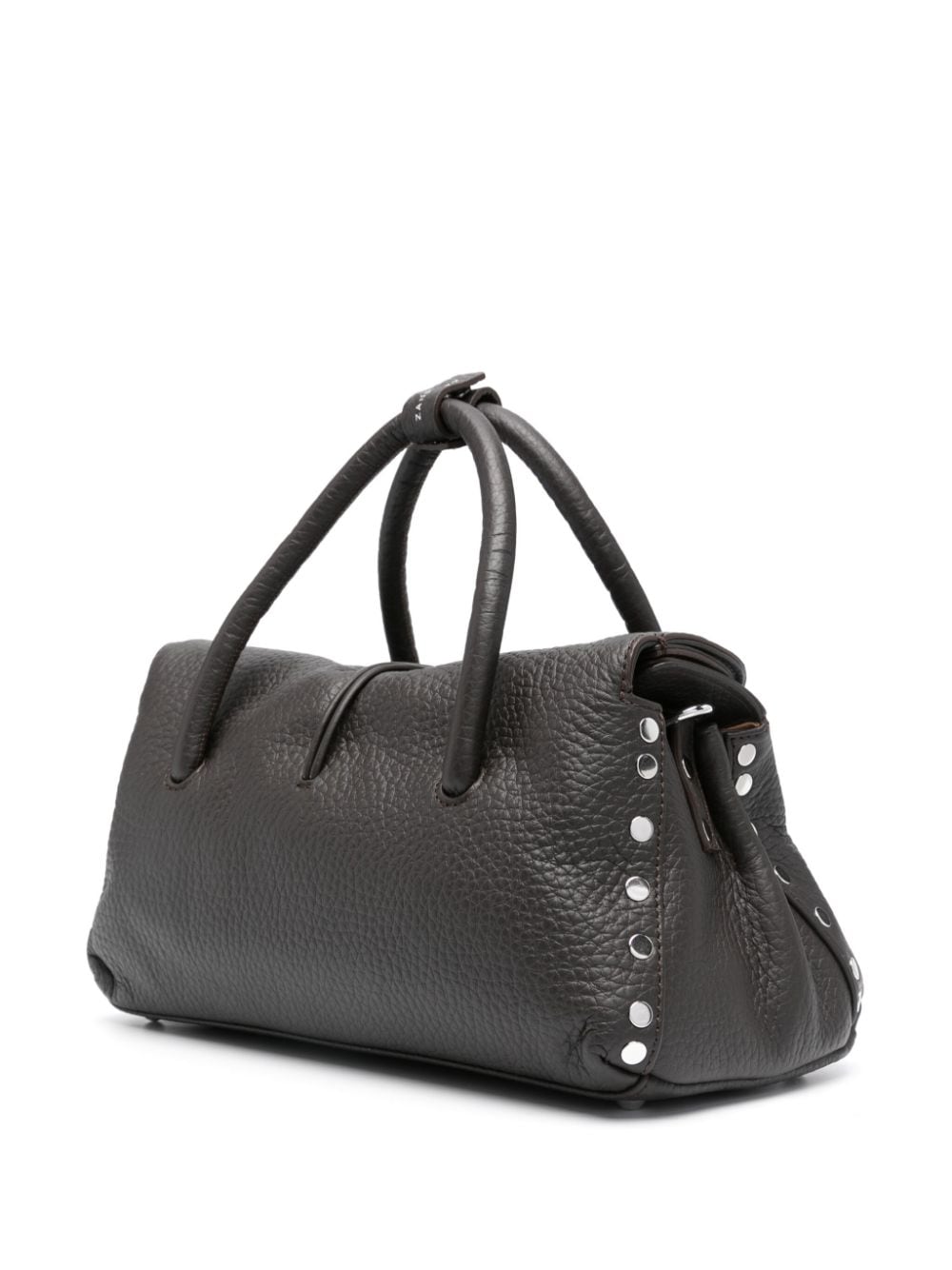 ZANELLATO Mini Leather Handbag with Rolled Handles