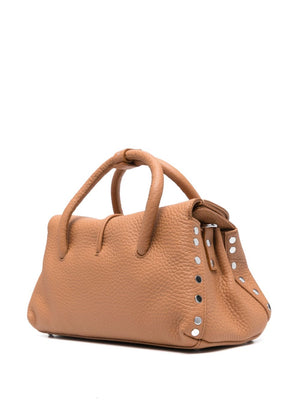 ZANELLATO Elegant Leather Tote Handbag with Embellishments