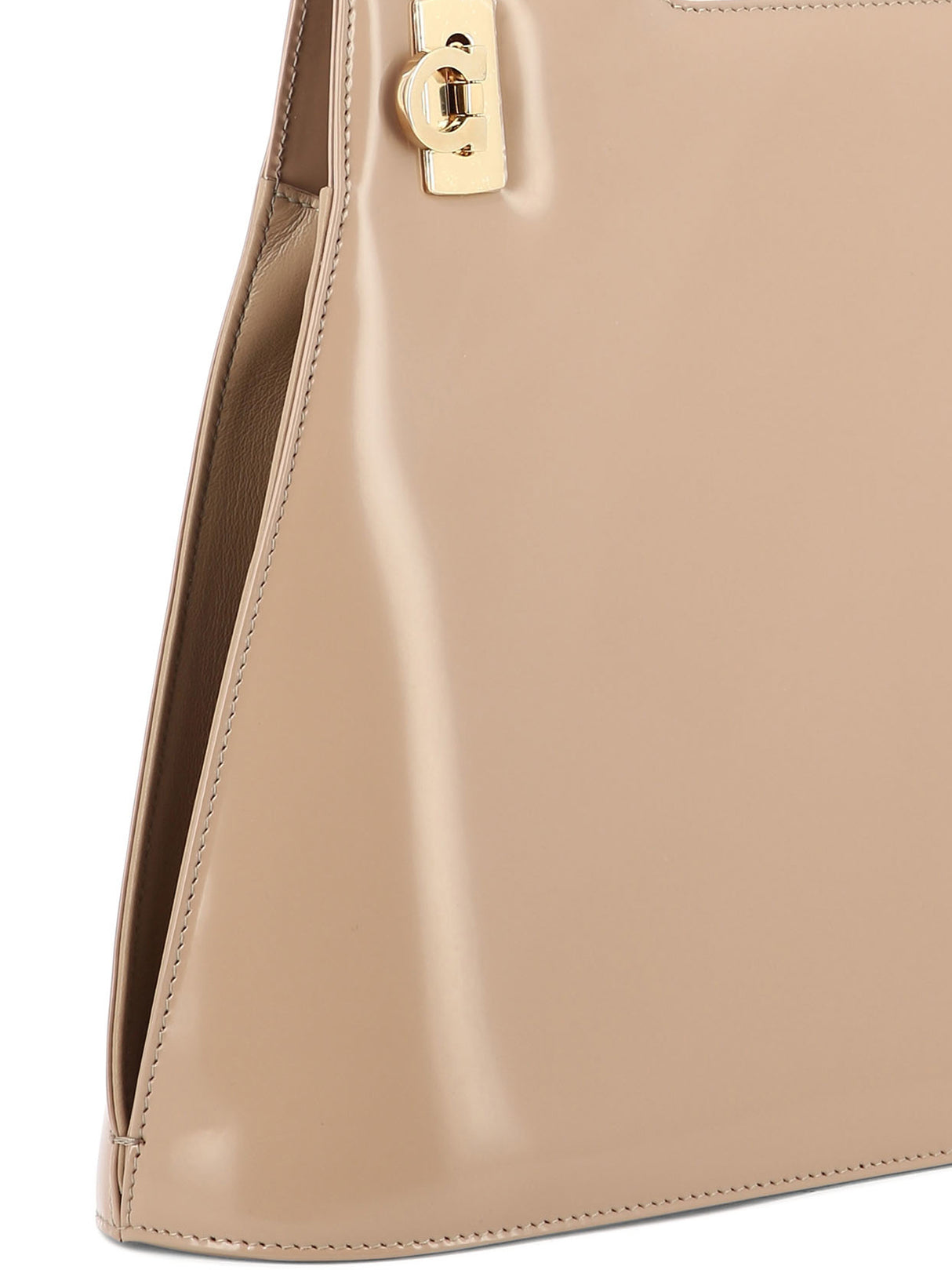 FERRAGAMO Beige Leather Tote with Removable Strap for Women - FW23 Collection