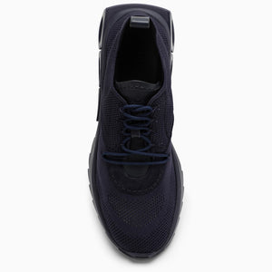 FERRAGAMO Indigo and Blue Recycled Fabric Low Sneaker for Men