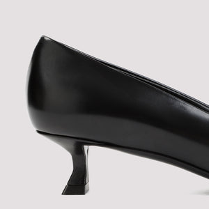 FERRAGAMO Black 4CM-Heel Leather Pumps for Women