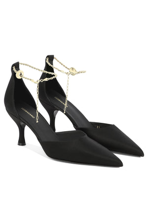 Ferragamo Ankle Chain Kitten Heel Pumps - 7 cm