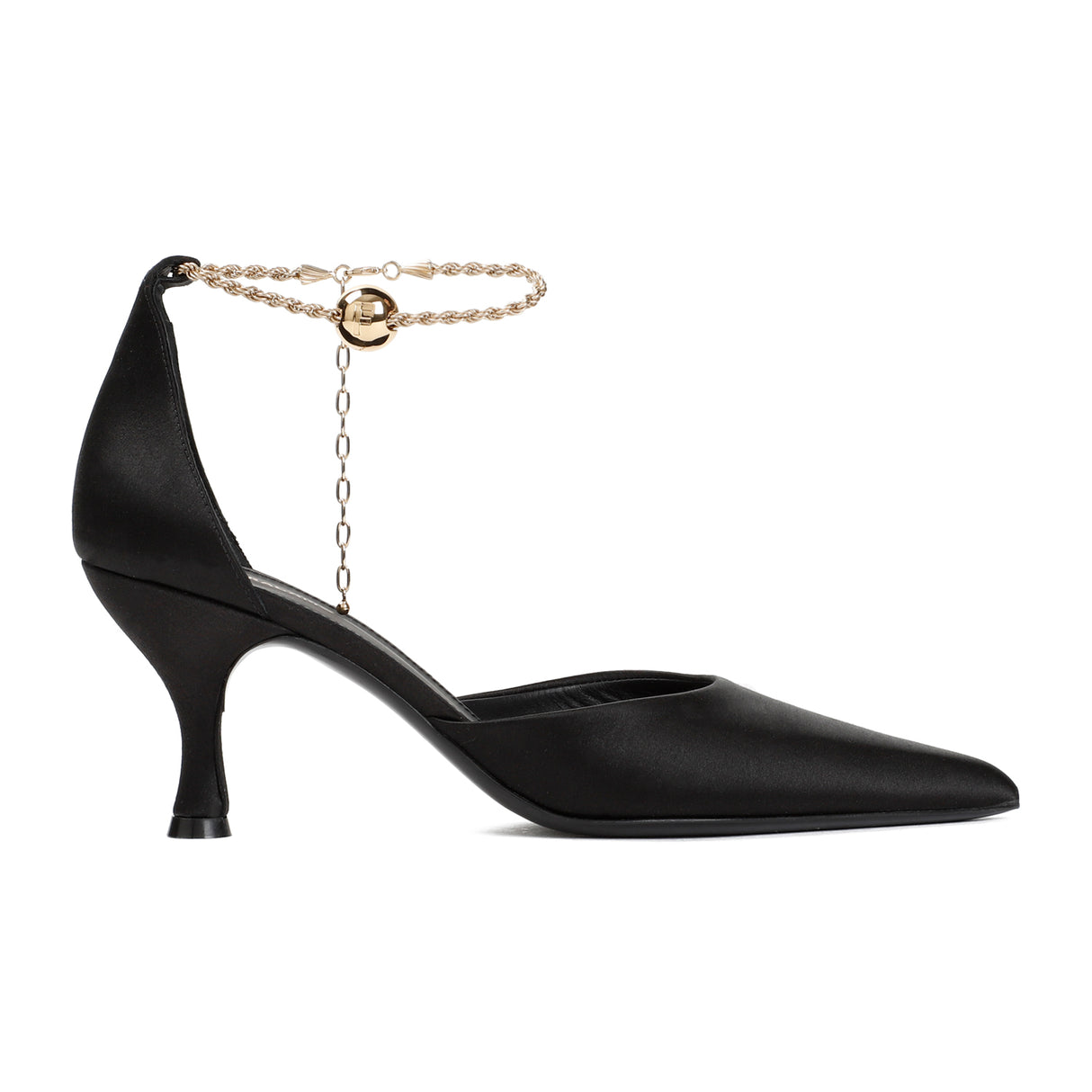 Ferragamo Ankle Chain Kitten Heel Pumps - 7 cm