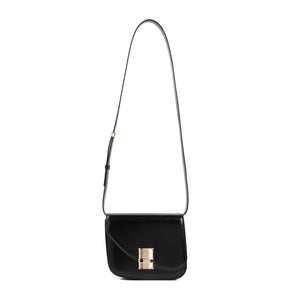 FERRAGAMO Black Leather Shoulder and Crossbody Bag for Women - SS24 Collection