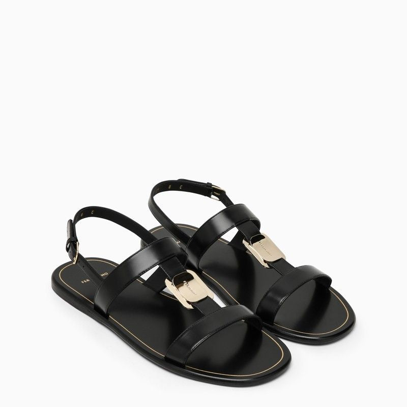 FERRAGAMO Black Capri Sandals for Women