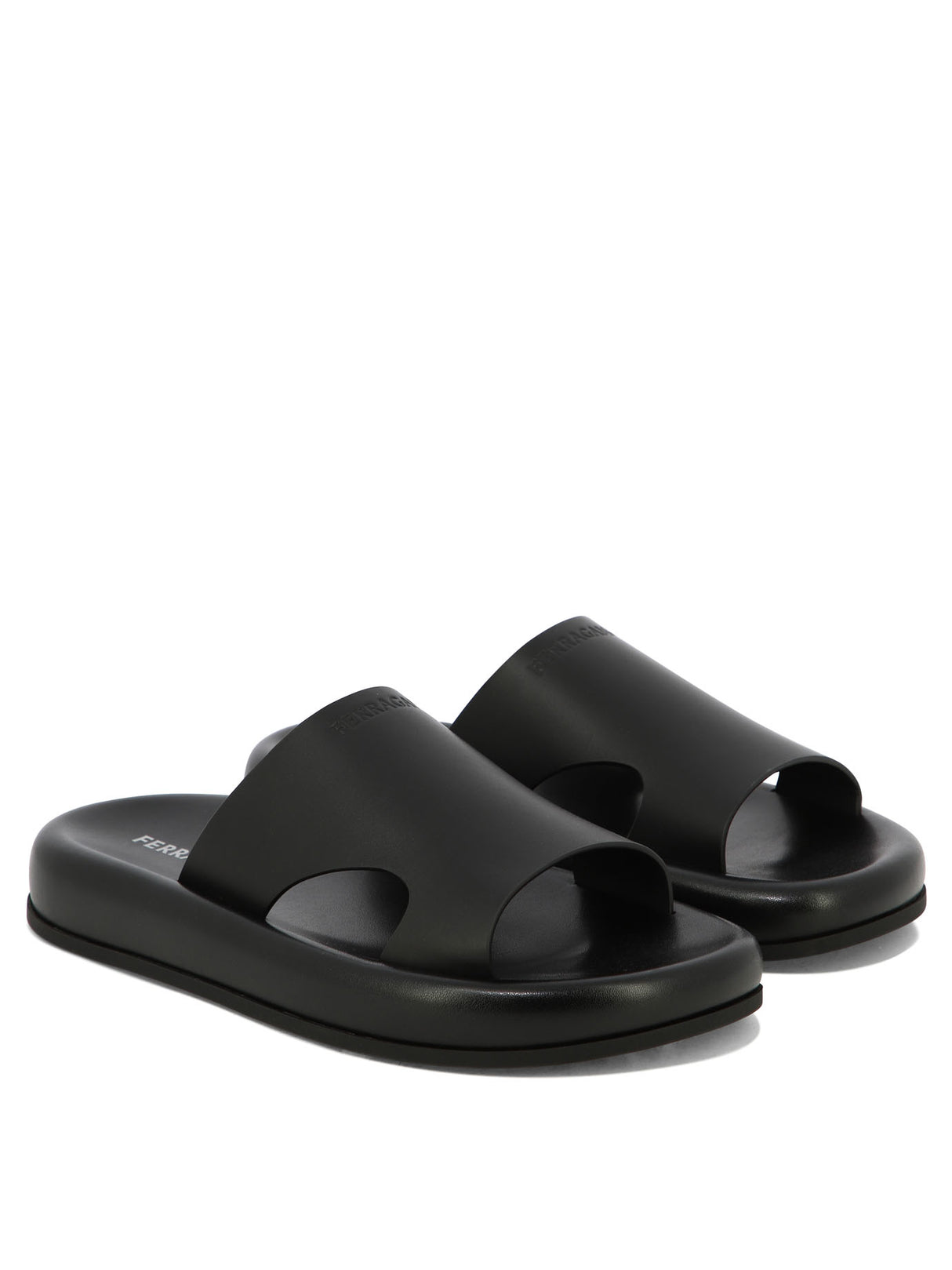 FERRAGAMO Men's Black 24SS Sandals - Premium Quality and Style for Any Occasion