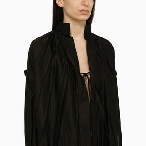 FERRAGAMO Black Viscose Kaftan Shirt for Women - SS24 Collection