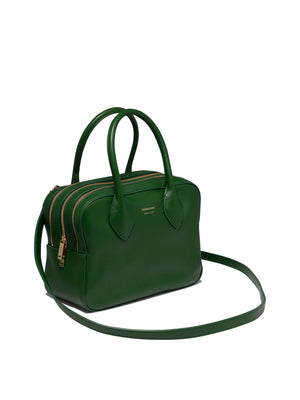 FERRAGAMO Deconstructed Green Leather Handbag for Women