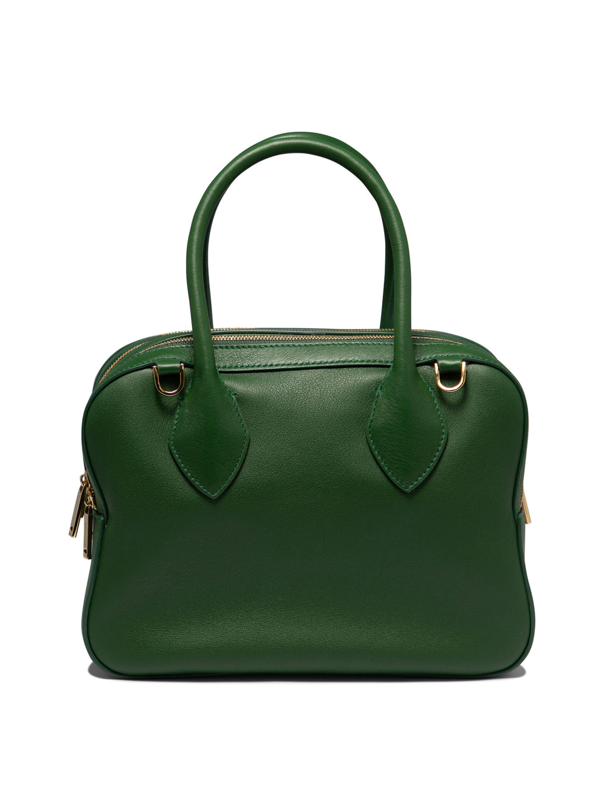 FERRAGAMO Deconstructed Green Leather Handbag for Women