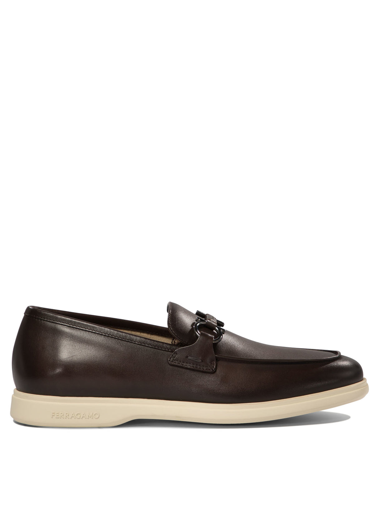 FERRAGAMO Cosimo Contemporary Loafers with Titanium Accents