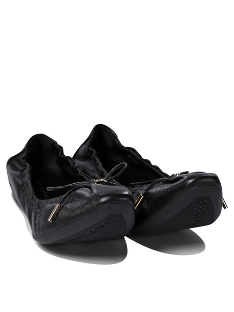 FERRAGAMO Elegant Leather Ballet Flats for Women