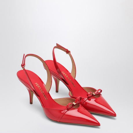 Ferragamo Mini Bow Pointed Slingback Pumps 70