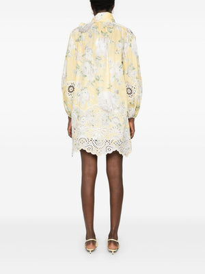 ZIMMERMANN Floral Linen Mini Dress for Women