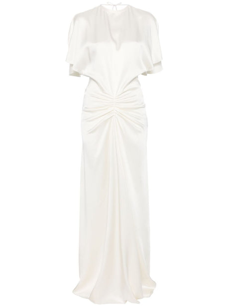 VICTORIA BECKHAM Gathered Waist Floor-Length Dress for Men