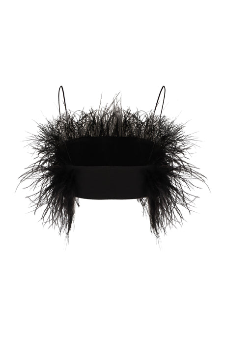 PHILOSOPHY DI LORENZO SERAFINI Feather Detail Thin Strap Top