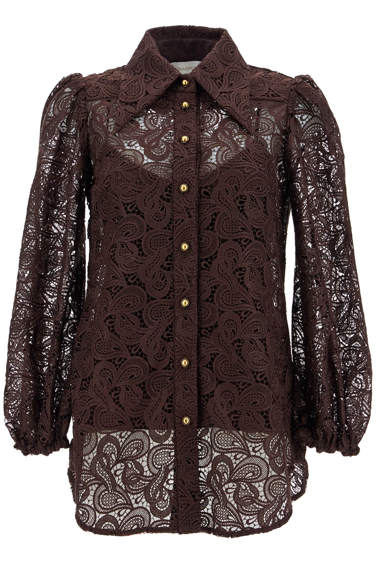 ZIMMERMANN Elegant Brown Blouse for Women - Fall/Winter 2024