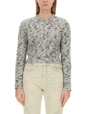 MOSCHINO JEANS Cropped Knit Shirt for Women