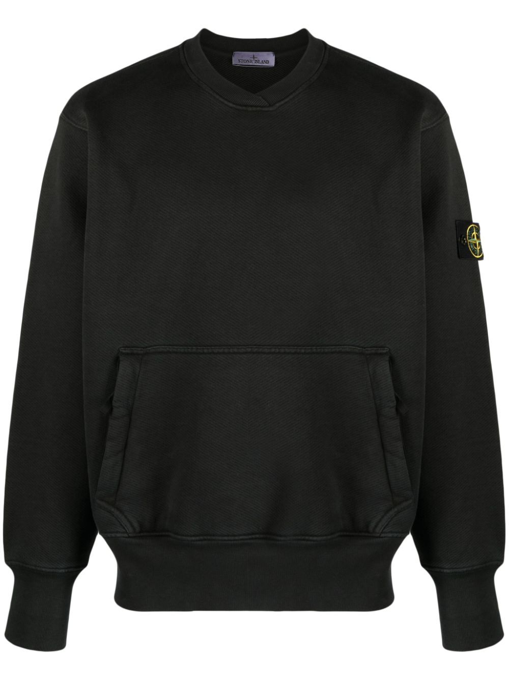 STONE ISLAND Sophisticated and Stylish Men's Cotton Sweatshirt with Iconic Logo Patch