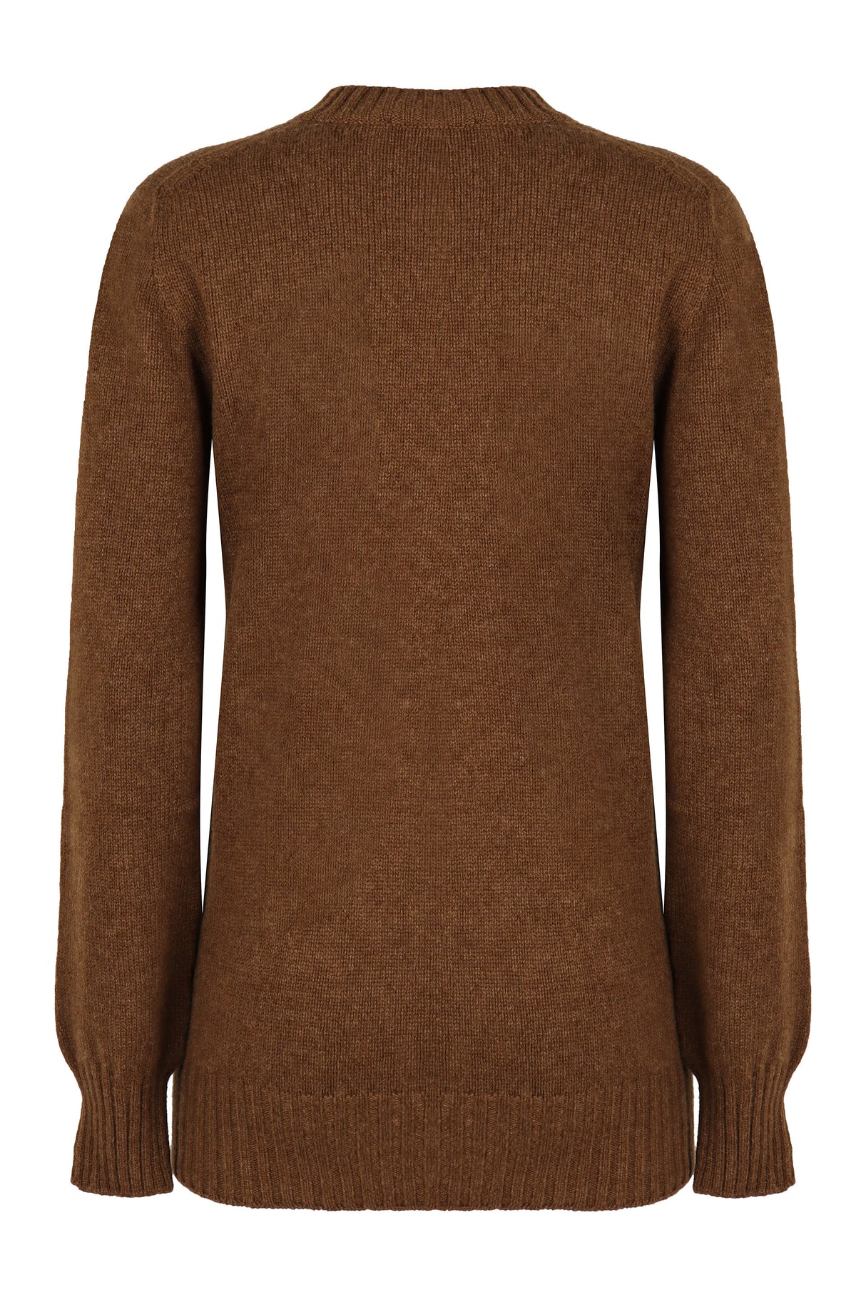 PHILOSOPHY DI LORENZO SERAFINI Luxurious Wool-Cashmere Sweater with Gold-Tone Detail