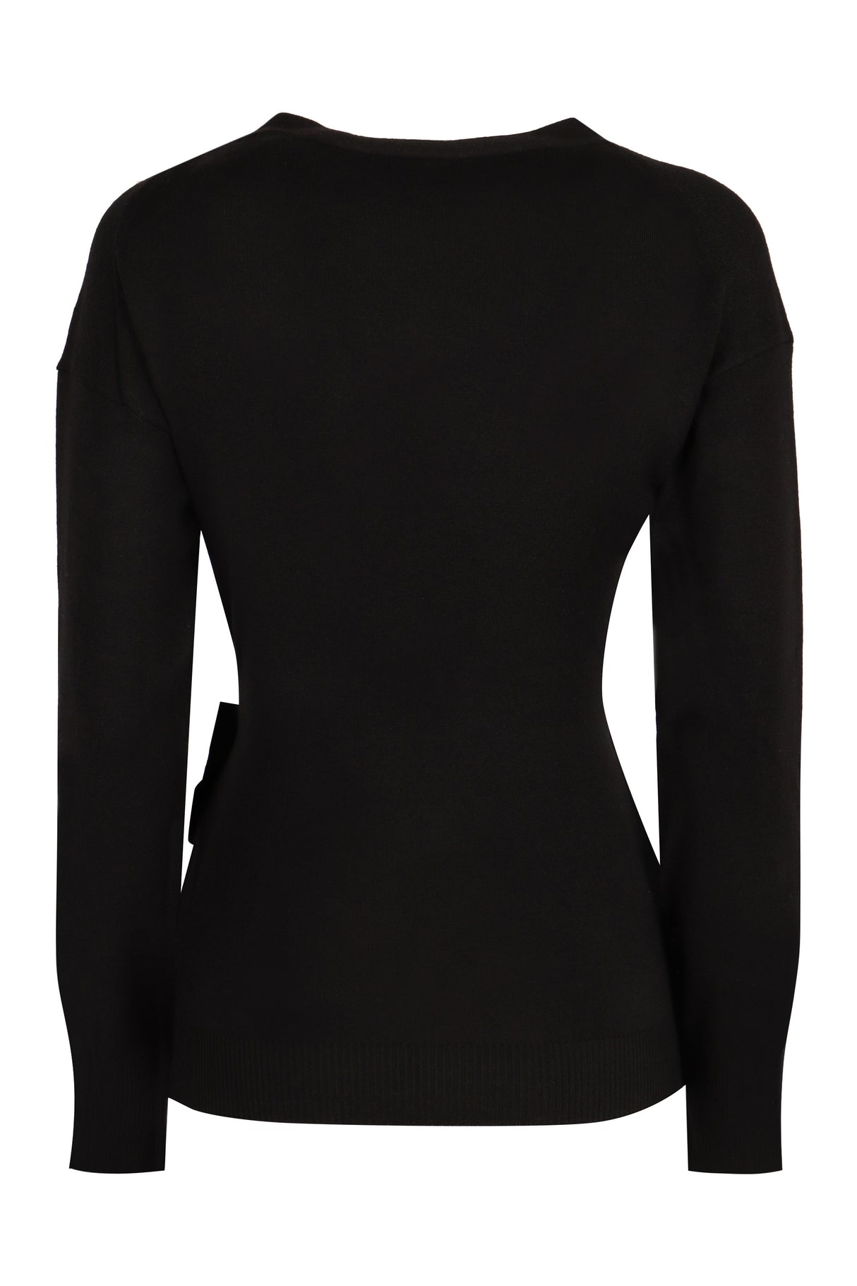 PHILOSOPHY DI LORENZO SERAFINI Elegant V-Neck Wool Blend Sweater