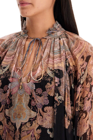 Áo Blouse Voan Họa Tiết Paisley - Size 0