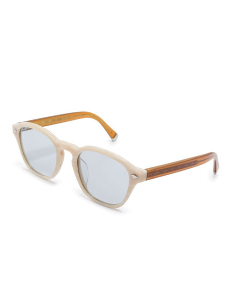 BRUNELLO CUCINELLI Round Frame Streaked Effect Sunglasses