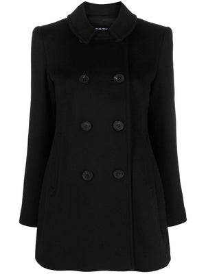 EMPORIO ARMANI Wool and Cashmere Blend Double-Breasted Jacket for Women