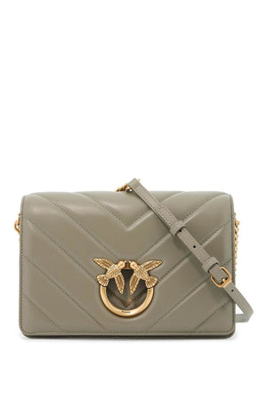 PINKO Chevron Quilted Handbag with Iconic Buckle