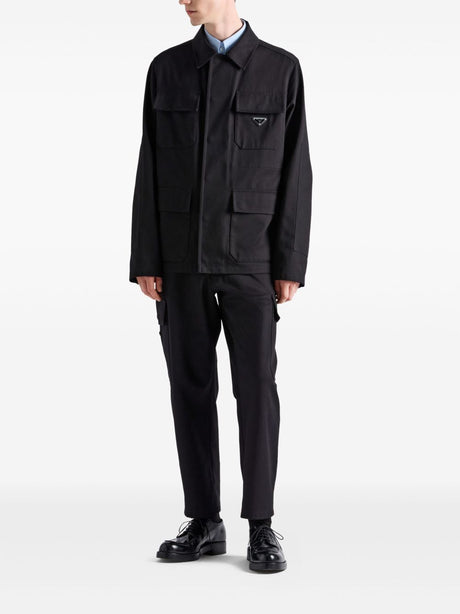 PRADA Utility Pockets Wide-Leg Pants