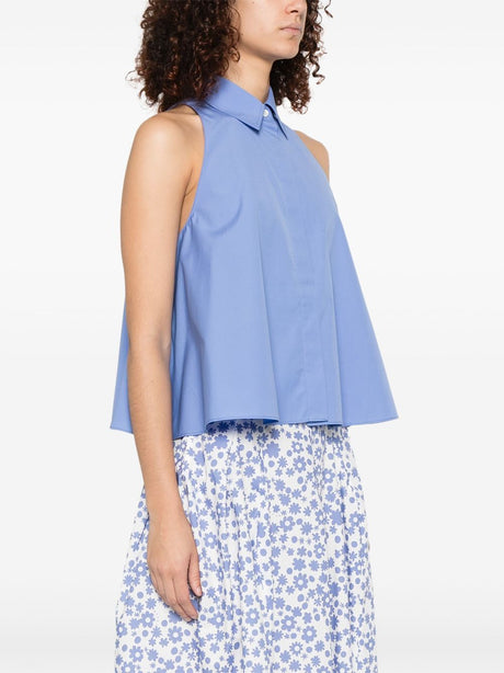 MARNI Flared Sleeveless Cotton Top