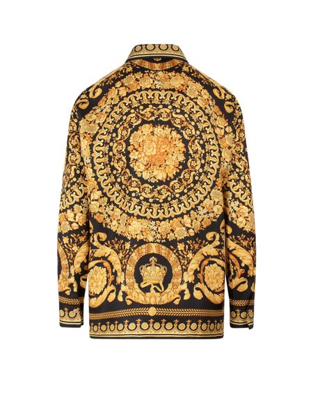 VERSACE Stylish Silk Shirt with Iconic Baroque Pattern for Women