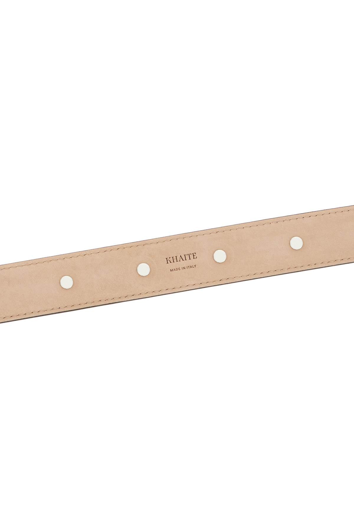 KHAITE Elegant Calfskin Belt with Studs - 30mm