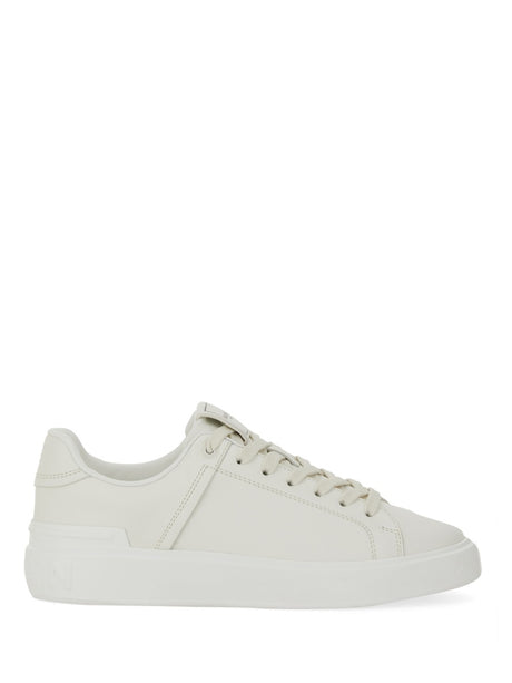 BALMAIN Mini Court Sneakers with 3 cm Rubber Sole