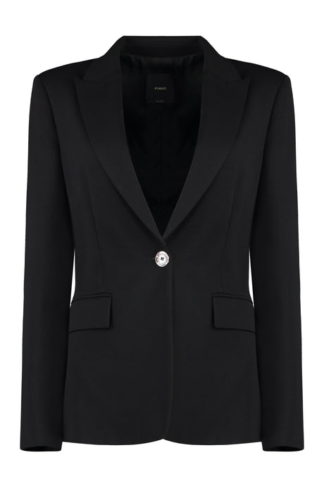 PINKO Elegant Single-Breasted Viscose Blazer