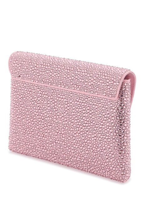 VERSACE Sparkling Pink Envelope Clutch for Women