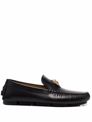 VERSACE Classic Black Laced Up Shoes for Men