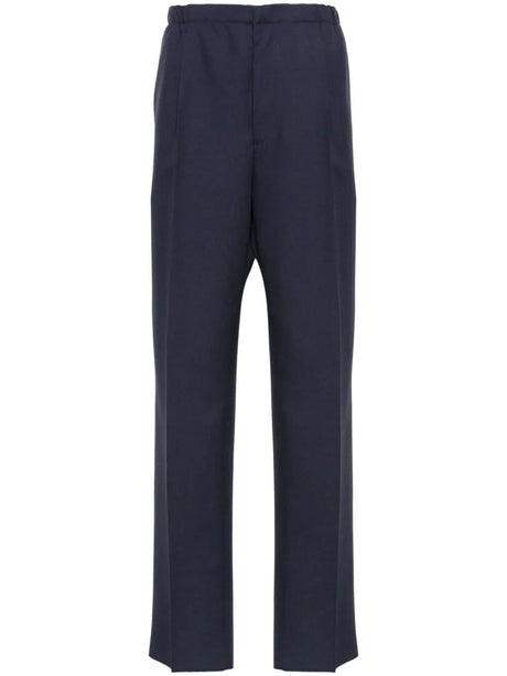 FENDI Elastic Waist Wool Pants for Women - SS24 Collection