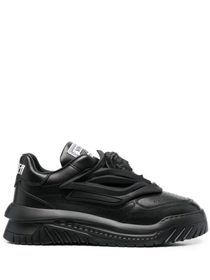 VERSACE Chunky-Sole Leather Sneakers for Men