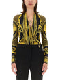 VERSACE Slim Fit Baroque Print Bodysuit - Size 38 IT