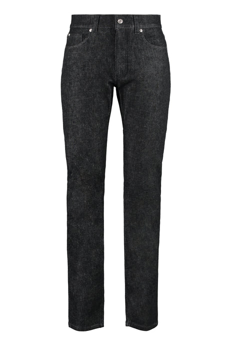 VERSACE Men's Black 5-Pocket Slim Fit Jeans for Spring/Summer '24