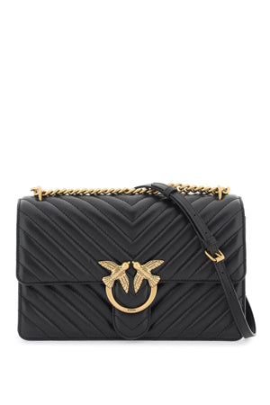 PINKO Classic Chevron Quilted Love Handbag - Mini Size