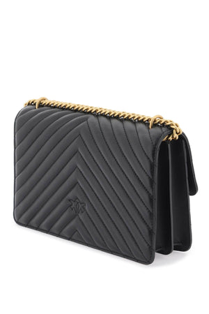 PINKO Classic Chevron Quilted Love Handbag - Mini Size