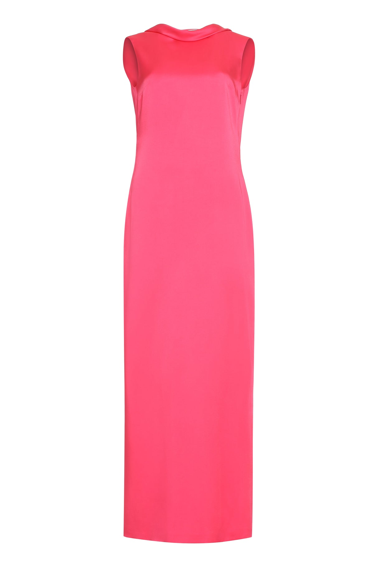 VERSACE Fuchsia Draped Sheath Dress for Women