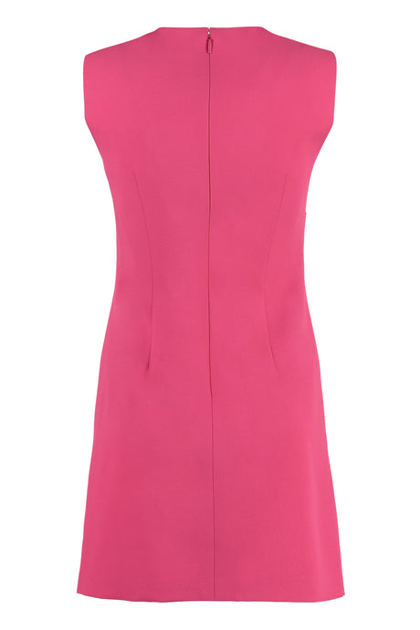 VERSACE Fuchsia Cut-Out Crepe Dress for Women - SS23 Collection